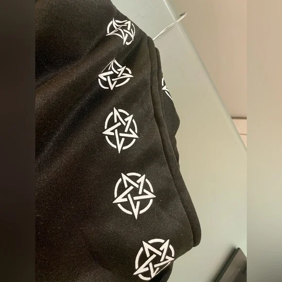 NWOT Mystical Baphomet Print Black Gothic Jacket - Picture 9 of 15